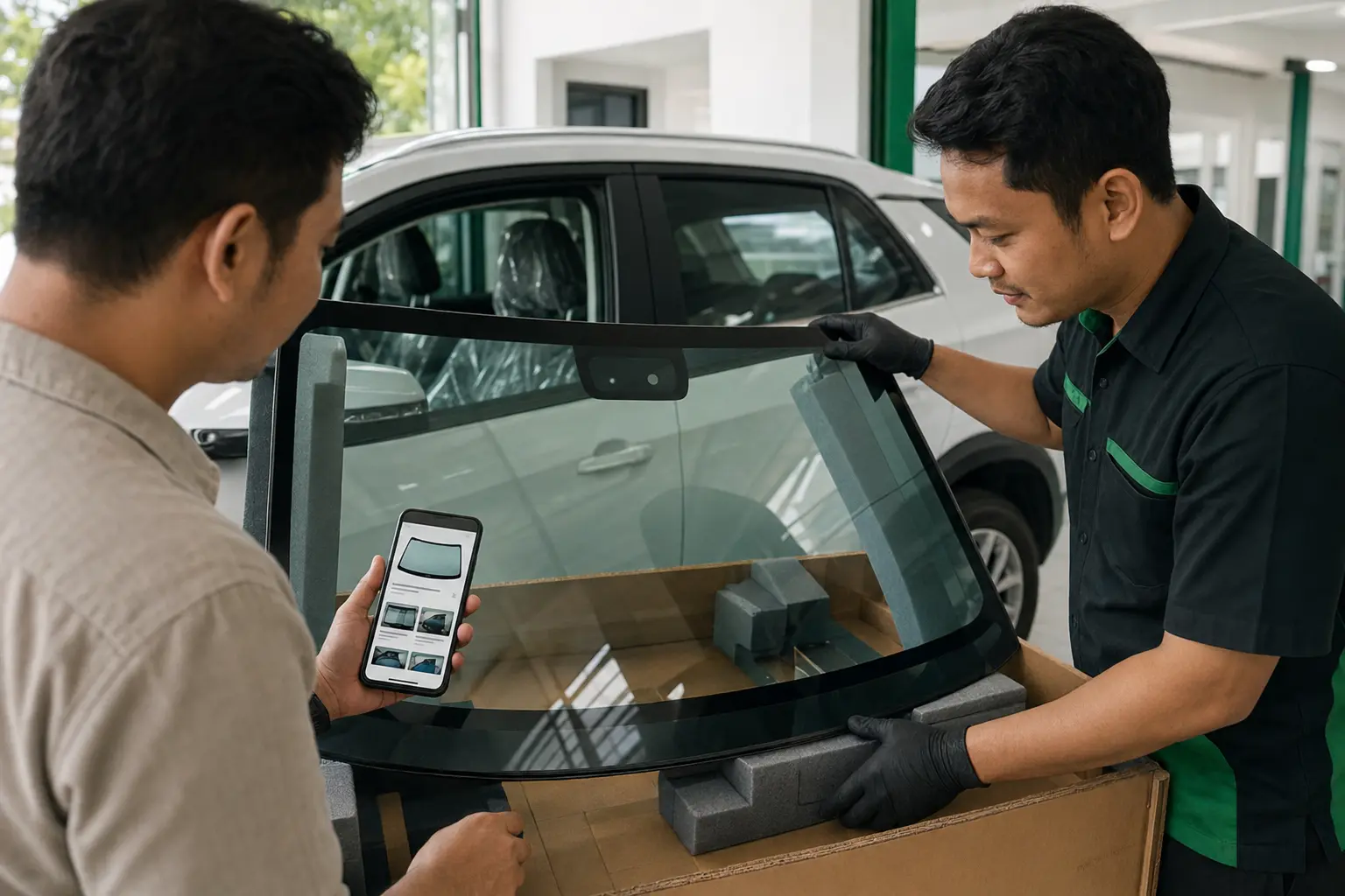 Ilustrasi 3 Kesalahan Saat Membeli Kaca Mobil Secara Online